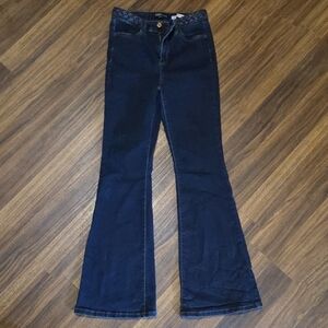 💥Buy2Get1Free💥Blue Flare Wide Leg Jeans with Retro Style